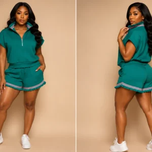 Green Short Set