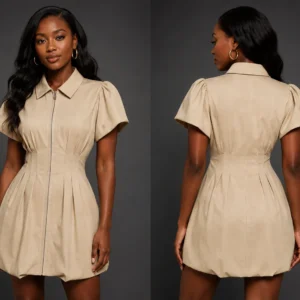 Bubble Leather Dress