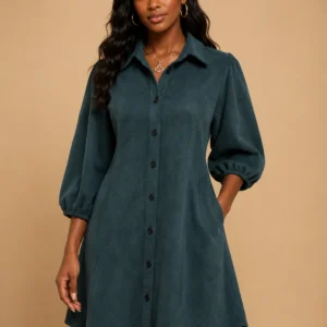 Green Suede Dress