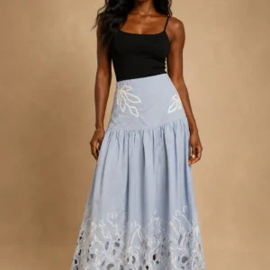 Two Piece Set (Black & Light Blue)